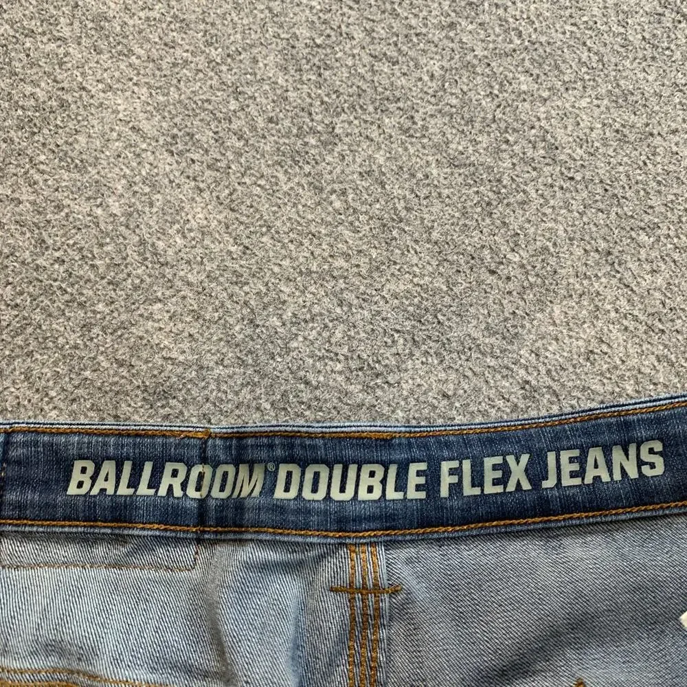 Duluth Jeans Mens 34 Denim Ballroom Double Flex Standard Fit Cotton Blend Work